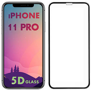 Захисне скло 5D для iPhone 11 Pro (айфон 11 про)