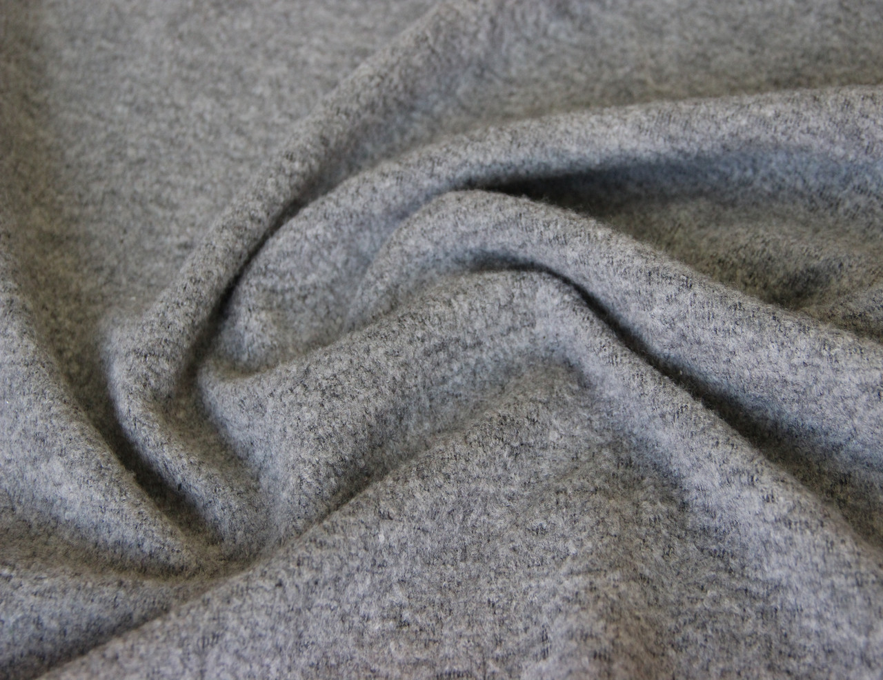 Трикотаж итальянский шерстяной с эластаном серого цвета однотонный натуральный CH 181 - фото 2 - id-p1260964255