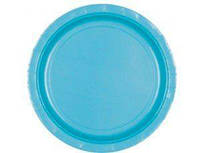 Тарілки паперові стиль "Однотонний", блакитні, 8 шт, 17 см, Набор тарелок "Голубой" 1502-3151 (1502-1108)