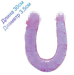 Подвійний фалоімітатор DREAM TOYS DOUBLE HEAD DONG 30см на 3,5 см