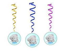 Гірлянди Ведмедик Тедді підвіски паперові тематичні комплект 5 шт