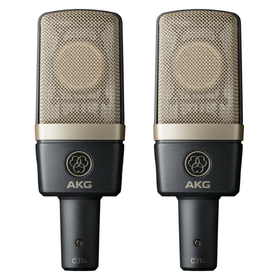 Пара студійних конденсаторних мікрофонів AKG C314 Matched Pair