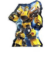 Фольгована куля трансформер Бамблбі, дитяча надувна куля фігура 74 см Flexmetal Іспанія