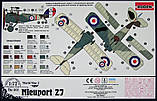 Пластикова модель 1/72 Roden 061 Французький винищувач Nieuport 27 (French WWI Fighter), фото 3