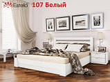 Двомісне дерев'яне ліжко з ортопедичними ламелями Селена 180х190 Щит, фото 8
