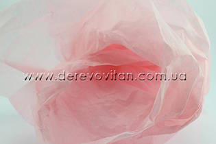 Папір тішью, світло-рожевий, 50 на 75 см, 45 аркушів