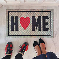 Придверний килимок для дому із принтом «Home» на гумовій основі 75х45х0,4 см (KOV_20S003)