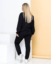 Спортивний костюм жіночий на змійці БАТАЛ, фото 4