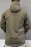 Тактична куртка з капюшоном софтшел Olive розмір M (5000ho-m), фото 5