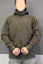 Тактична куртка з капюшоном софтшел Olive розмір XL (5000ho-xl)
