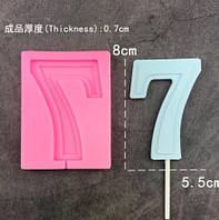 Молд силіконовий цифра 7 - розмір молдовського 9,5*7см