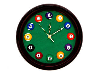 Годинник більярдний Artmann D27см махагоні