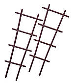 Опора для квітів мала пластикова h=38 см (Юніпласт)