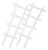 Опора для квітів мала пластикова h=38 см біла (Юнипласт)