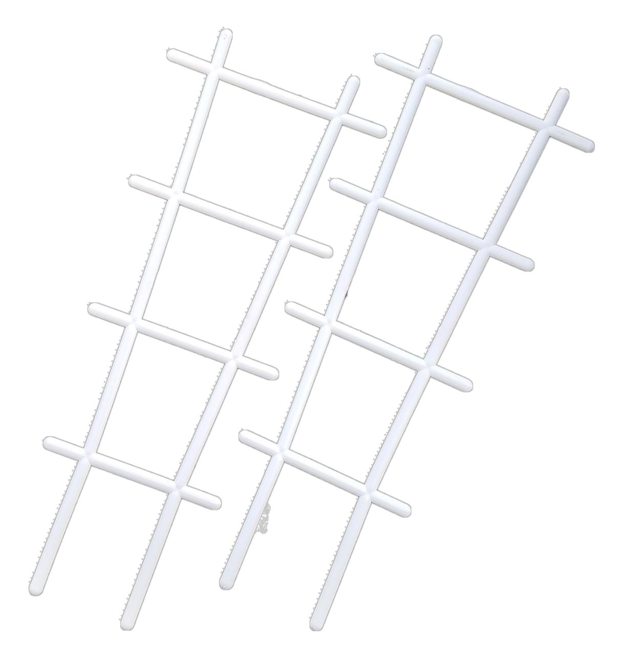 Опора для квітів мала пластикова h=38 см біла (Юнипласт)