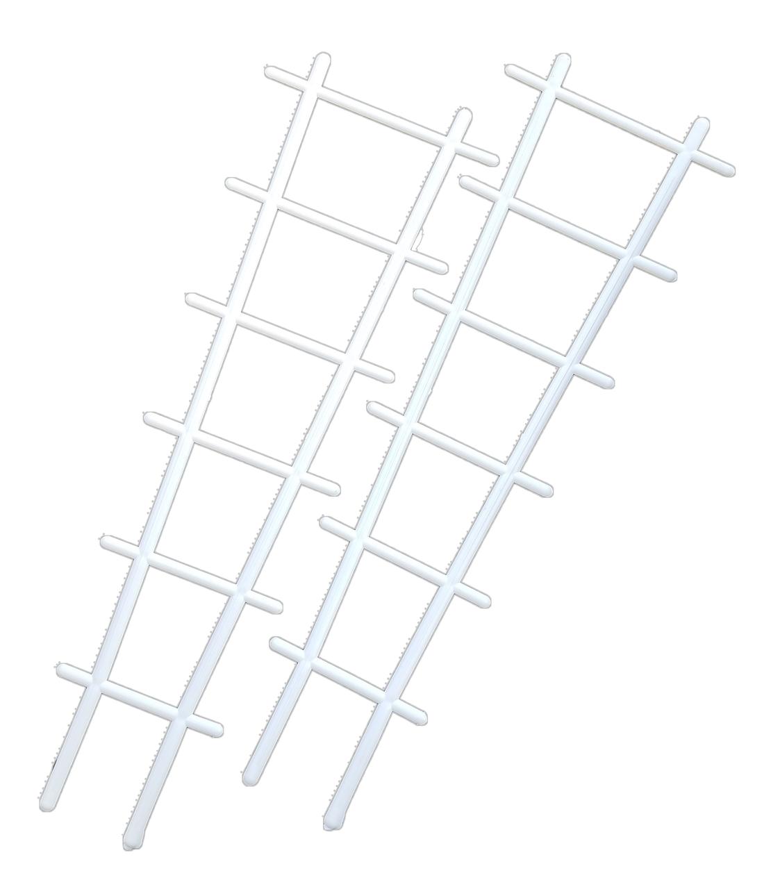 Опора для квітів велика пластикова h=55 см біла (Юнипласт)