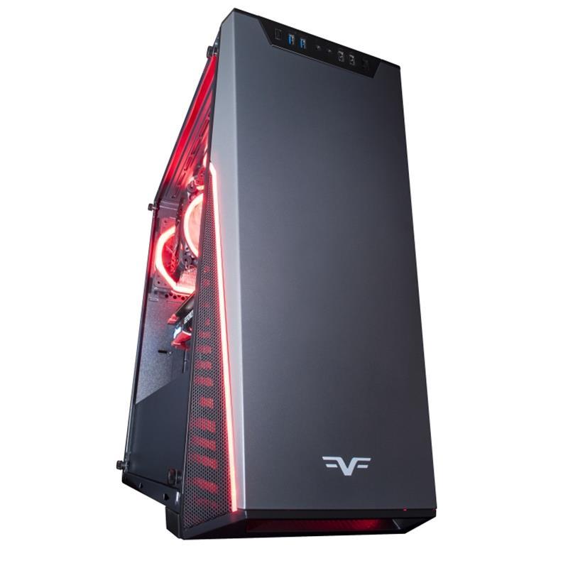 Корпус Frime MarkIII 2*USB3.0 без БЖ (MarkIII-U3-GLS-3RGBF-WP)