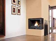 Камінна топка UNIFLAM 700 STANDARD з шибером праве бокове скло, фото 2