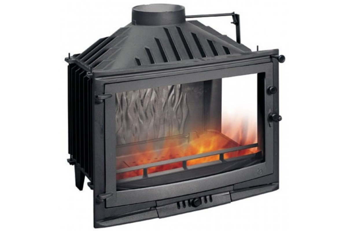 Камінна топка UNIFLAM 700 SELENIC з шибером праве бокове скло