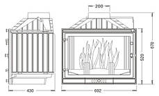 Камінна топка UNIFLAM 700 STANDARD ECO з шибером, фото 3