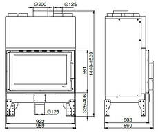 КАМІННА ТОПКА UNIFLAM 960 EVO, фото 2