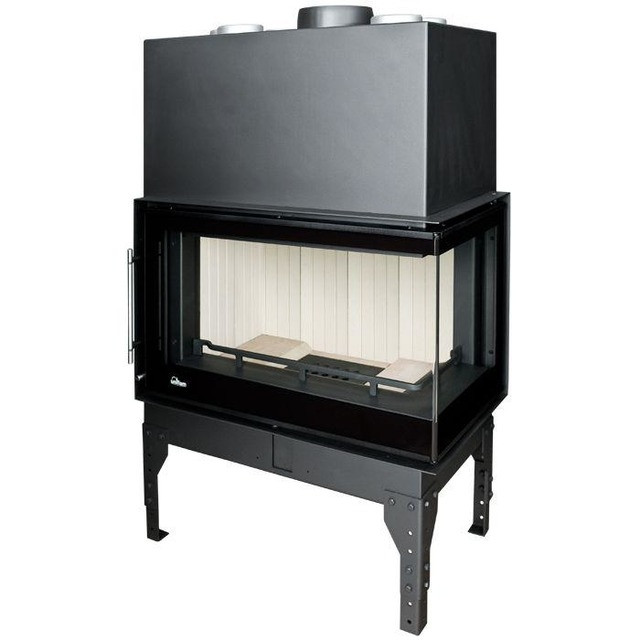 КАМІННА ТОПКА UNIFLAM 860 EVO PBS праве бокове скло гнуте)