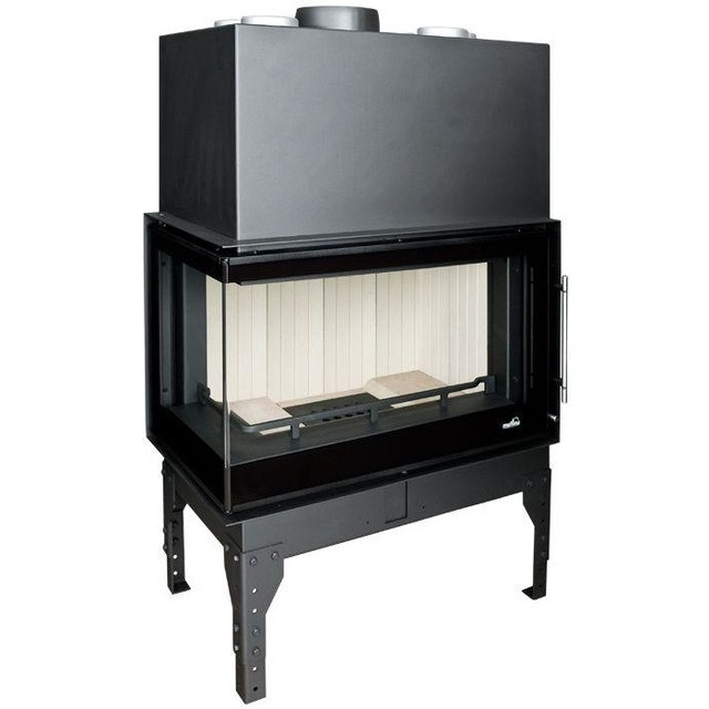 КАМІННА ТОПКА UNIFLAM 860 EVO PBS ліве (бокове скло гнуте)