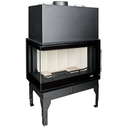 КАМІННА ТОПКА UNIFLAM 860 EVO PBS ліве (бокове скло гнуте), фото 1