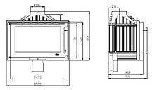 КАМІННА ТОПКА UNIFLAM 850 Prestige з шибером, фото 5