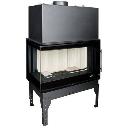 КАМІННА ТОПКА UNIFLAM 760 EVO LBS ЛІВЕ ВИГНУТЕ СКЛО, фото 1