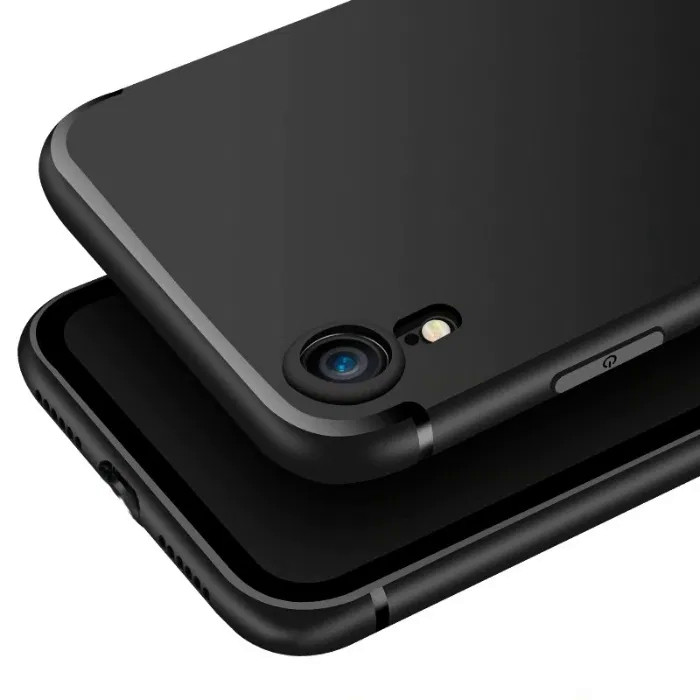 Тонкий матовий чохол для iPhone Xr чорний силіконовий