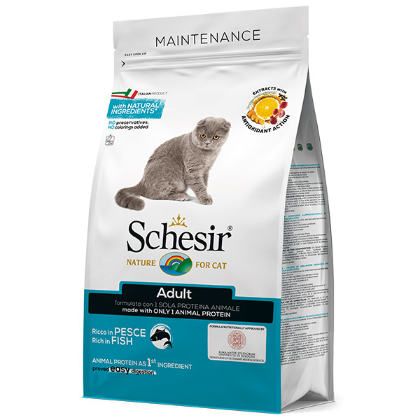 Schesir (Шезир) Cat Adult Fish сухий корм для кішок з рибою