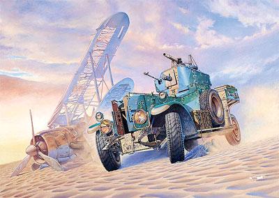 Пластикова модель 1/35 Roden 802 Броньований автомобіль Rolls Royce Pattern 1920 з пустиними шинами