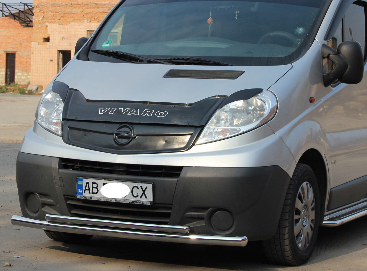 Кенгурник подвійний вус на Renault Trafic (2001-2015) Рено Трафік PRS, фото 1