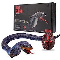 Детская игрушка змея кобра на радиоуправлении длинна 45 см