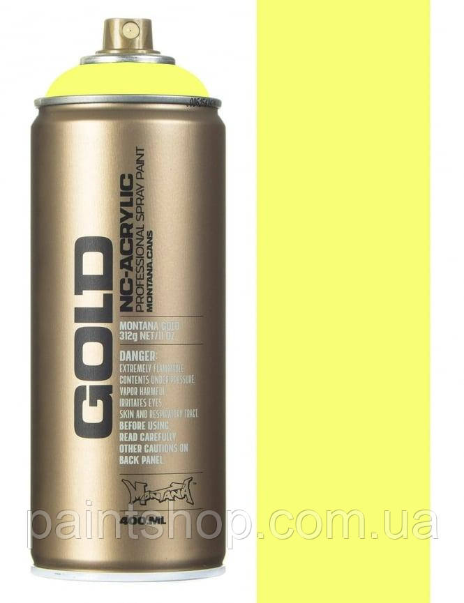 Фарба флуоресцентна Montana Gold F1000 Flash Yellow (Жовта) 400 мл