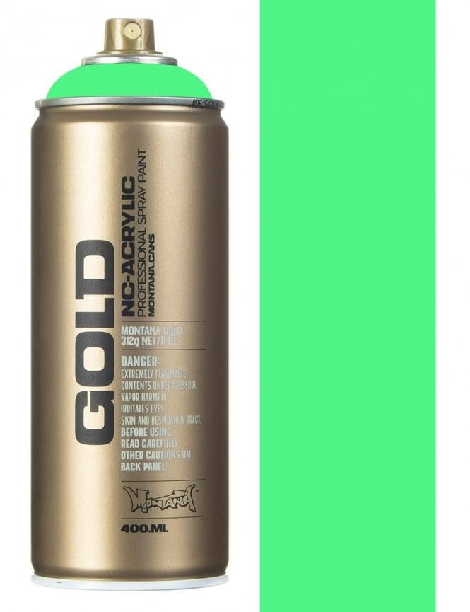 Фарба флуоресцентна Montana Gold F6000 Acid Green (Зелена) 400 мл, фото 1