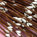 Гілочка верби 5 шт. із червоними тичинками гнучка 60 см, фото 7