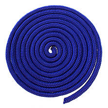 Скакалка для художньої гімнастики обважніла з люрексом 3 метри Скакалка гімнастична (синій), фото 2