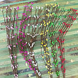 Гілочка верби 5 шт. із червоними тичинками гнучка 60 см, фото 6