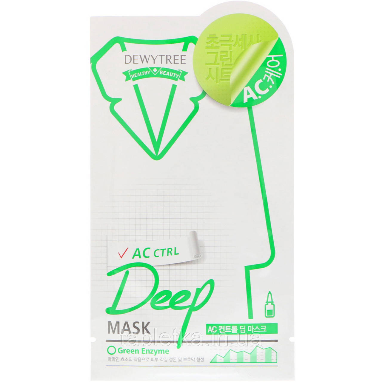 Dewytree, Deep Mask, AC Control, 1 Sheet, 27 g (Discontinued Item)
