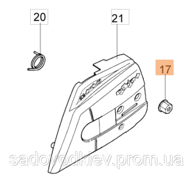 Гайка кришки для бензопили Oleo-Mac (50010148R)
