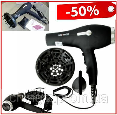 Професійний потужний фен Promotec PM-2302 3000W з насадкою дифузор