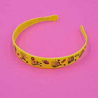 Обручки для волосся 6 шт кольоровий пластик принт Губка Боб