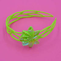 Обруч для волосся кольоровий пластик квітка лотоса