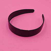 Обруч для волосся 3 см 6 шт чорний пластик