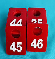 Чорний гардеробний номерок