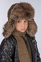 Стильная детская шапка ушанка для мальчиков Xl-8 Фиона Украина Зеленый 50-52 см ӏ Одежда для мальчиков.Топ!
