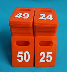 Чорний гардеробний номерок