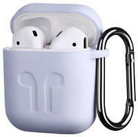 Чехол 2Е для Apple AirPods Pure Color Silicone Imprint Lavender (2E-AIR-PODS-IBSI-1.5-LV)